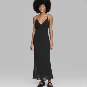 WILD FABLE Sleeveless Rosette Cup Maxi Dress